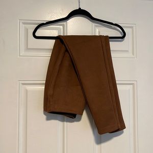 Suede Brown Leggings